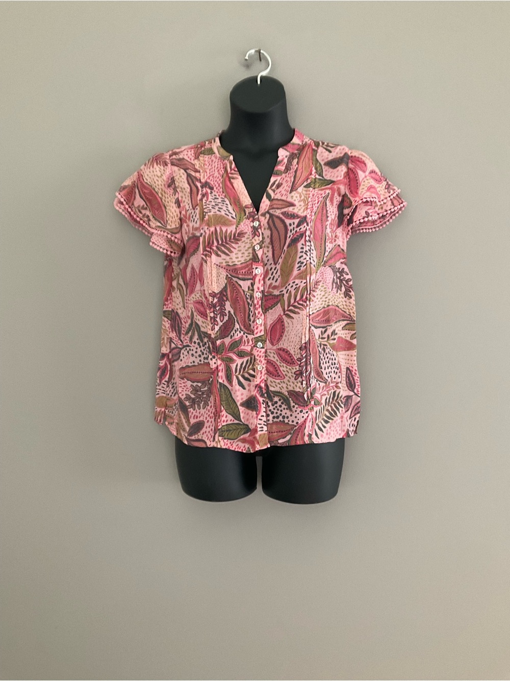 Nanette, Pink, Floral Blouse